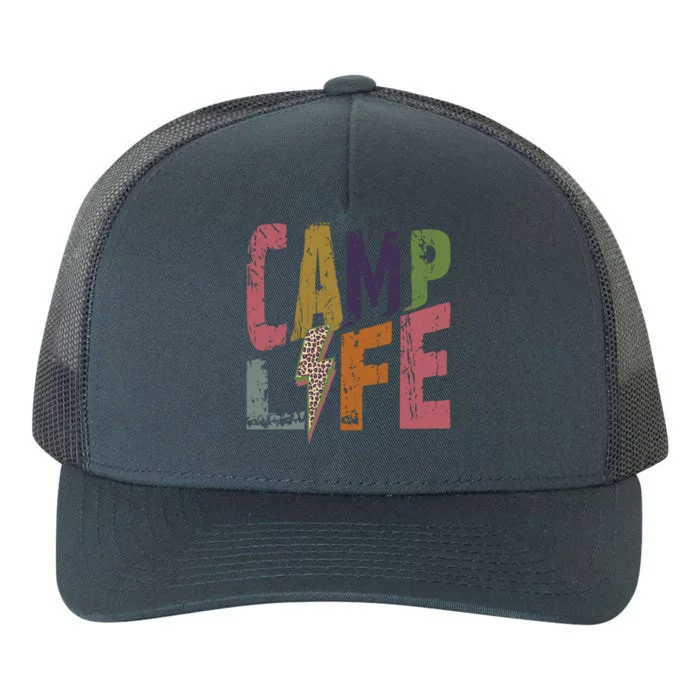 Happy Camp Life Fun Camping And Hiking Happy Camper Meaningful Gift Yupoong Adult 5-Panel Trucker Hat