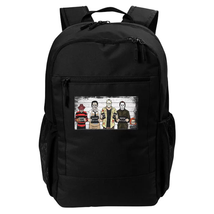 Halloween Creepy Legends Killer Mugshots Horror Fan Daily Commute Backpack