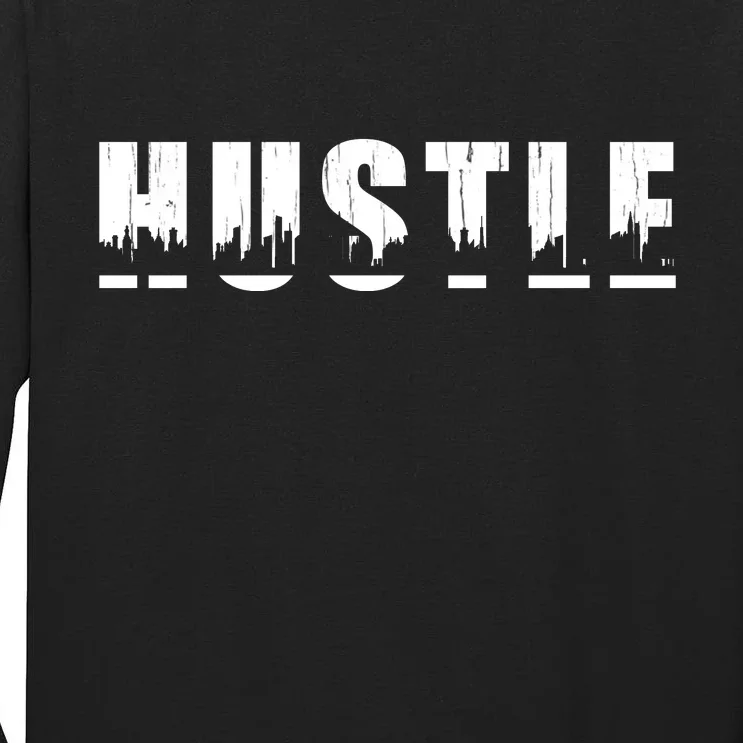 Hustle City Logo Tall Long Sleeve T-Shirt