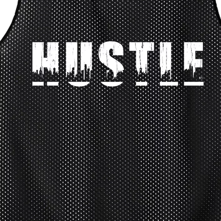 Hustle City Logo Mesh Reversible Basketball Jersey Tank