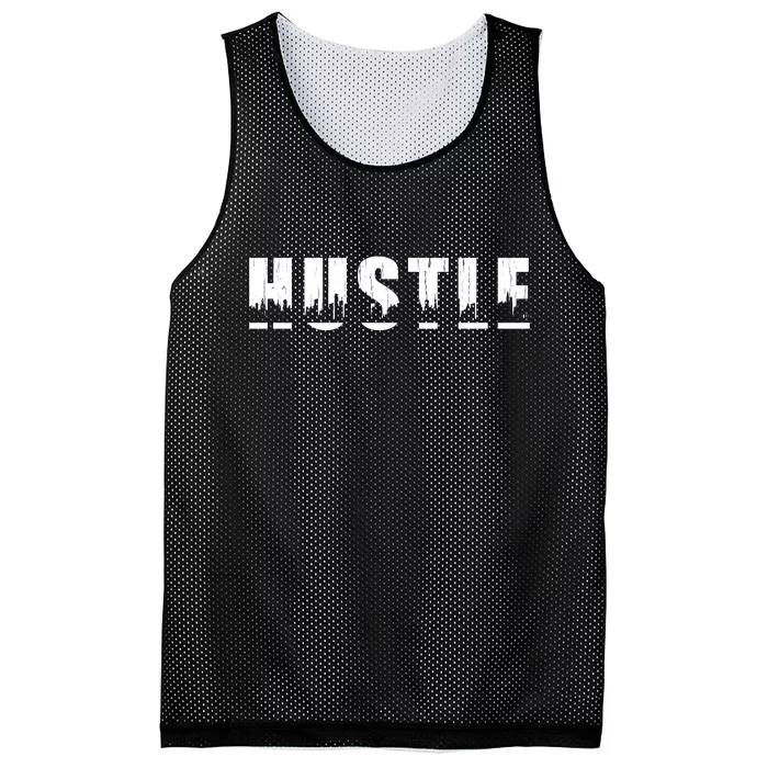 Hustle City Logo Mesh Reversible Basketball Jersey Tank