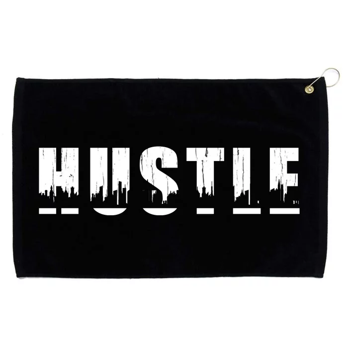 Hustle City Logo Grommeted Golf Towel