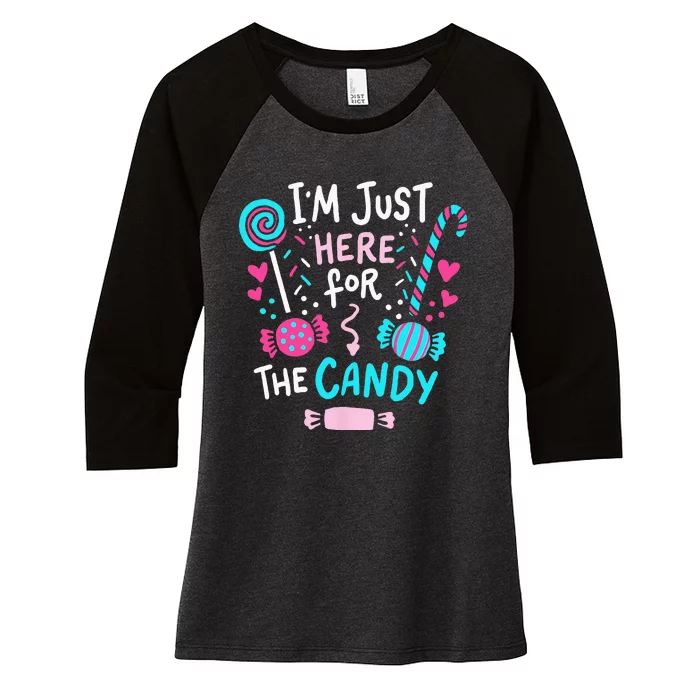 Halloween Candy Lollipop Cute Gift Women's Tri-Blend 3/4-Sleeve Raglan Shirt