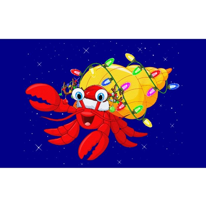 Hermit Crab Lover Xmas Lighting Santa Hermit Crab Christmas Bumper Sticker