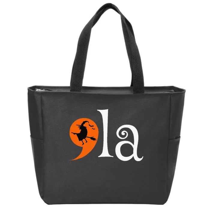 Halloween Comma La Kamala Harris 2024 Presidential Campaign Zip Tote Bag