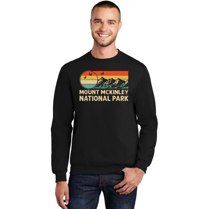 Hiking & Camping Lover Retro Mount Mckinley National Park Tall Sweatshirt