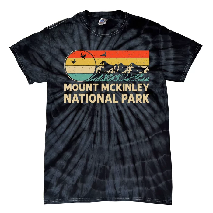 Hiking & Camping Lover Retro Mount Mckinley National Park Tie-Dye T-Shirt