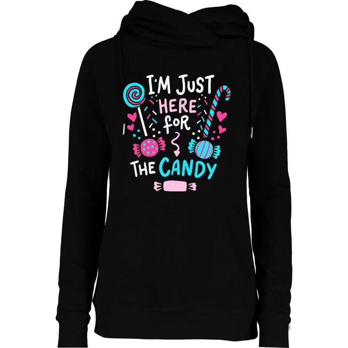 Halloween Candy Lollipop Cute Gift Womens Funnel Neck Pullover Hood