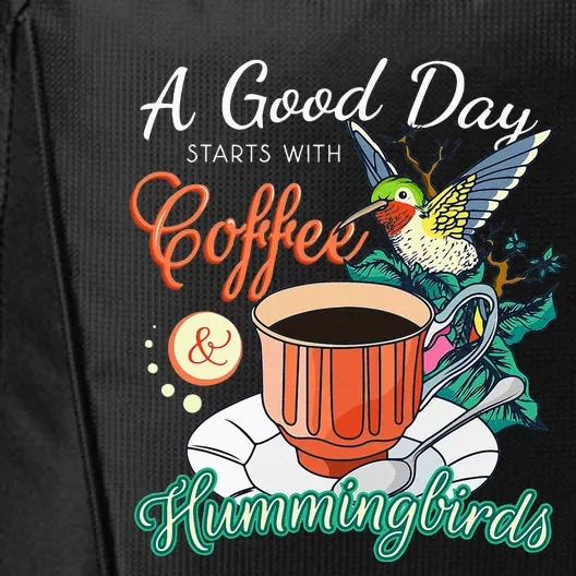 Hummingbirds Coffee Lover Nectar Feeder Animal Birds Gift City Backpack