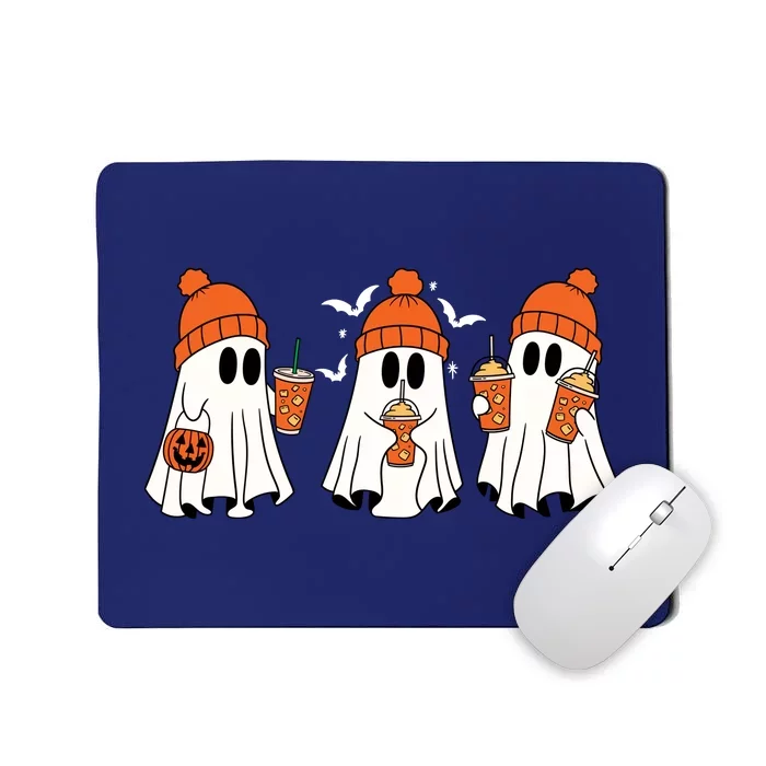 Halloween Coffee Lover Ghost Mousepad