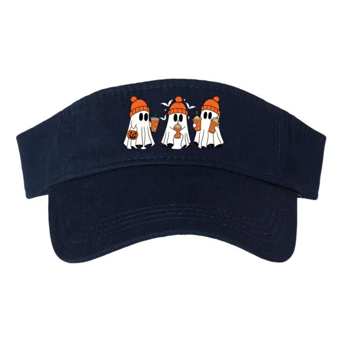 Halloween Coffee Lover Ghost Valucap Bio-Washed Visor