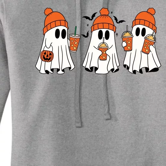 Halloween Coffee Lover Ghost Women's Pullover Hoodie