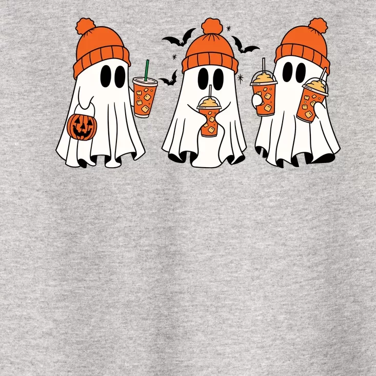 Halloween Coffee Lover Ghost Toddler T-Shirt