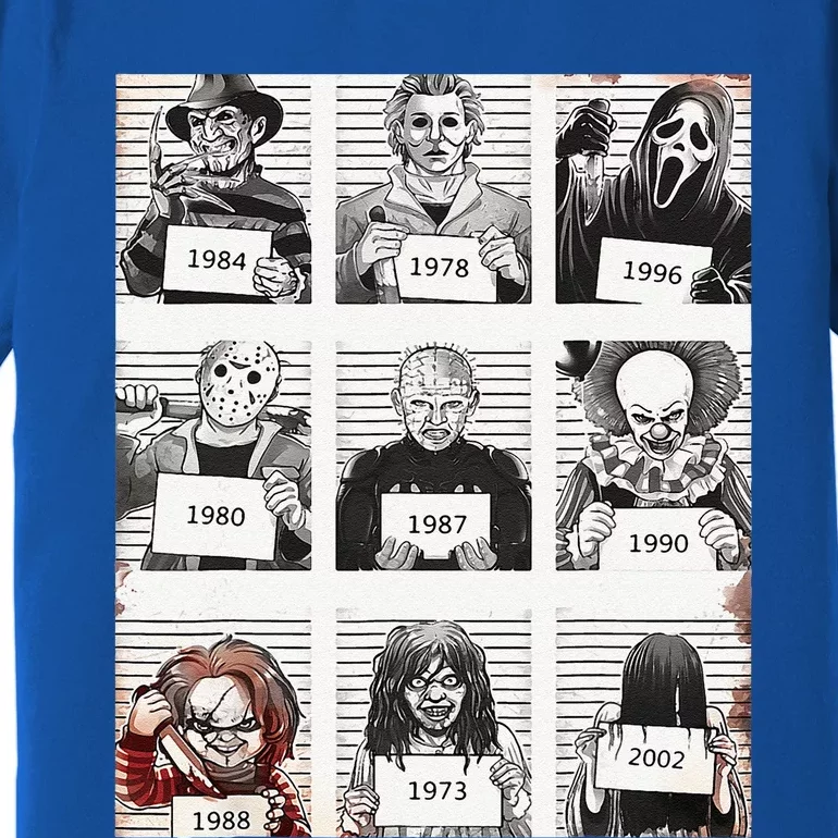 Halloween Creepy Legends Killer Mugshots Horror Fan Gifts Premium T-Shirt