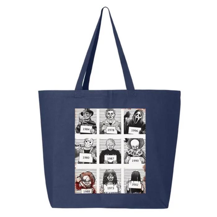 Halloween Creepy Legends Killer Mugshots Horror Fan Gifts 25L Jumbo Tote