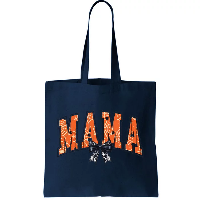 Halloween Coquette Mama Black Bow Gift For Halloween Tote Bag