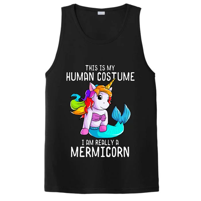 Halloween Costume Mermaid Unicorn Mermicorn Costume Performance Tank