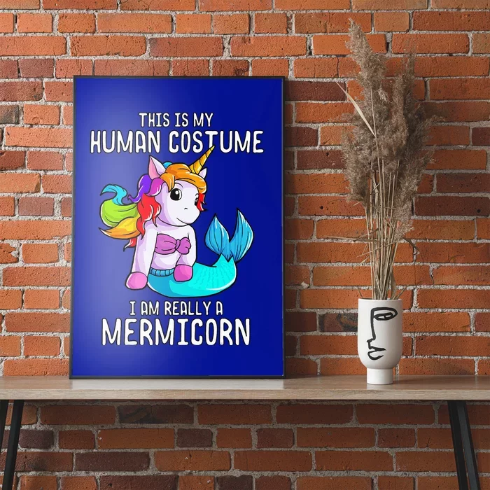 Halloween Costume Mermaid Unicorn Mermicorn Costume Poster