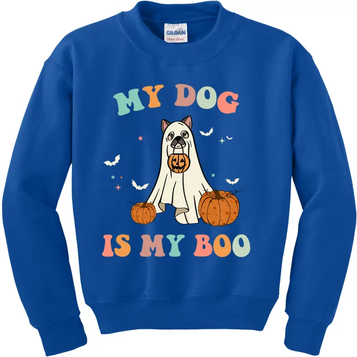 Halloween Charm: My Dog Is My Boo Gift Kids Sweatshirt