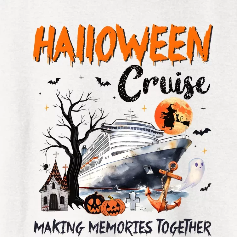 Halloween Cruise Making Memories Together Women's Crop Top Tee