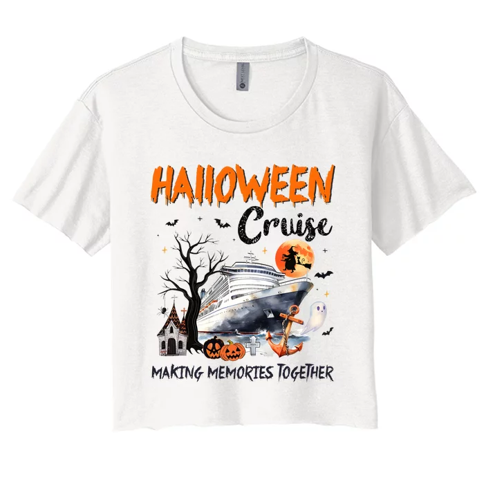 Halloween Cruise Making Memories Together Women's Crop Top Tee