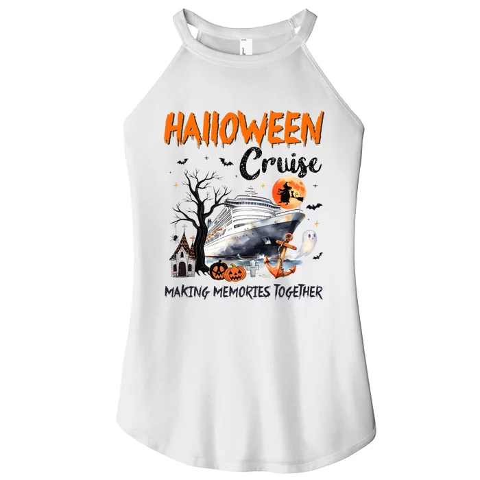 Halloween Cruise Making Memories Together Women’s Perfect Tri Rocker Tank