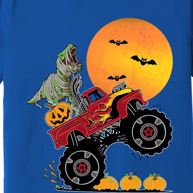 Halloween Costume Monster Truck Dinosaur T Rex Gift Premium T-Shirt