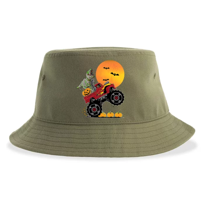 Halloween Costume Monster Truck Dinosaur T Rex Gift Sustainable Bucket Hat