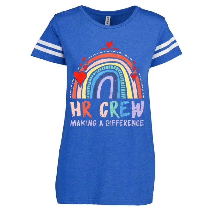 HR Crew Making A Difference HR Officer HR Consultant Enza Ladies Jersey Football T-Shirt