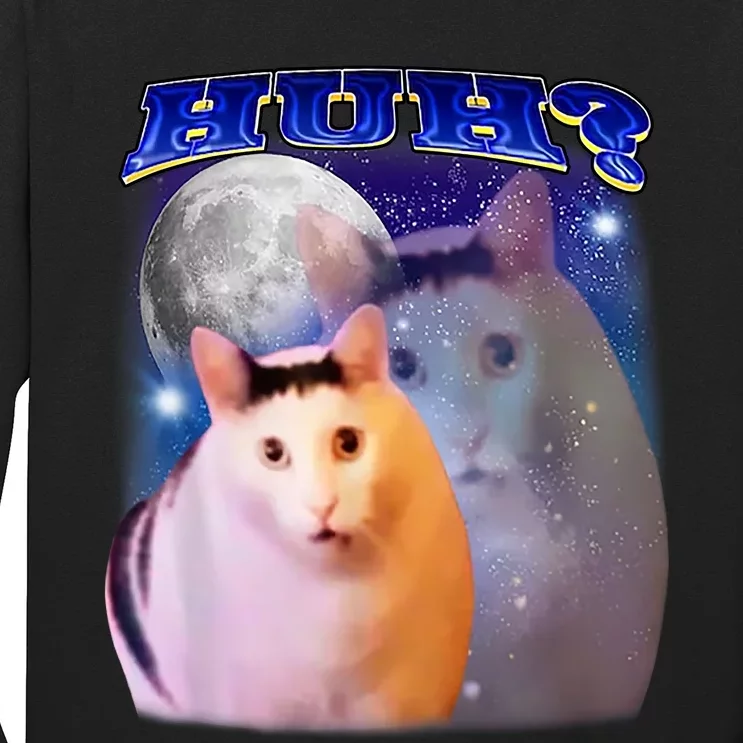 Huh Cat Meme Long Sleeve Shirt