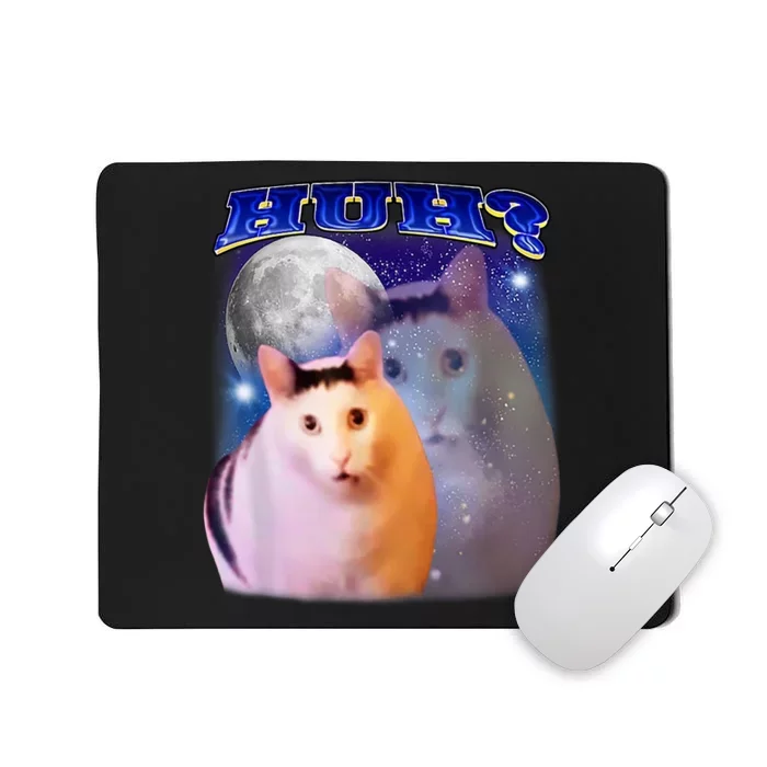 Huh Cat Meme Mousepad