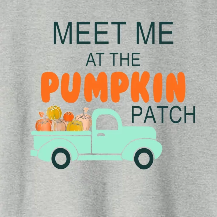 Halloween Costume Meet Me At The Pumpkin Patch Cool Gift Women's Crop Top Tee