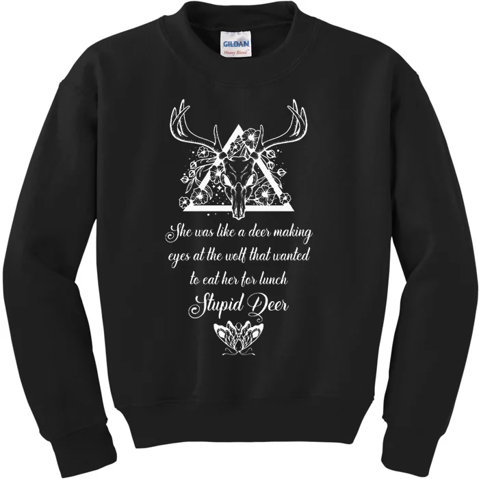 Heartless Chrimson Moth Booktok Kids Sweatshirt