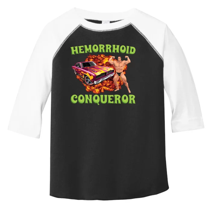 Hemorrhoid Conqueror Meme Toddler Fine Jersey T-Shirt