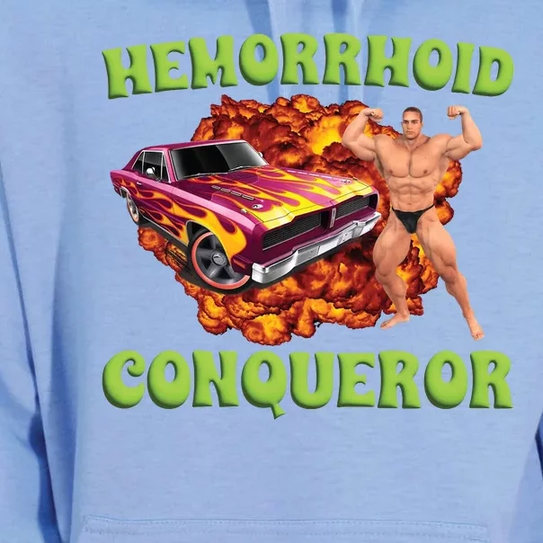 Hemorrhoid Conqueror Meme Unisex Surf Hoodie