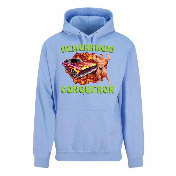 Hemorrhoid Conqueror Meme Unisex Surf Hoodie