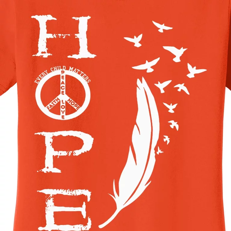 Hope Childs Matter Canada Residential Schools Orange Day Women's T-Shirt