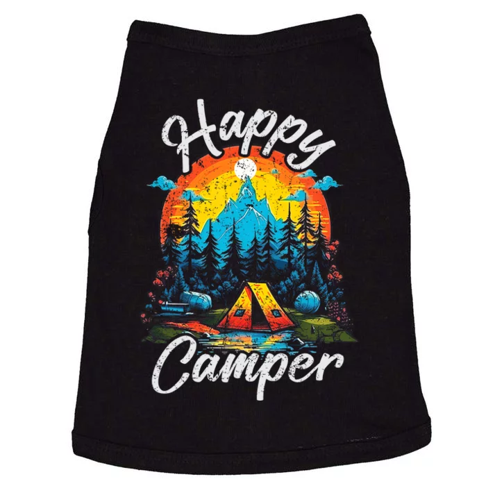 Happy Camper Mountain Forest Camping Happy Summer Camper Doggie Tank