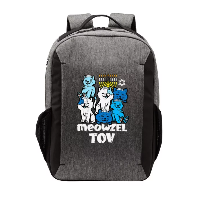 Hanukkah Cats Meowzel Tov Chanukah Jewish Vector Backpack