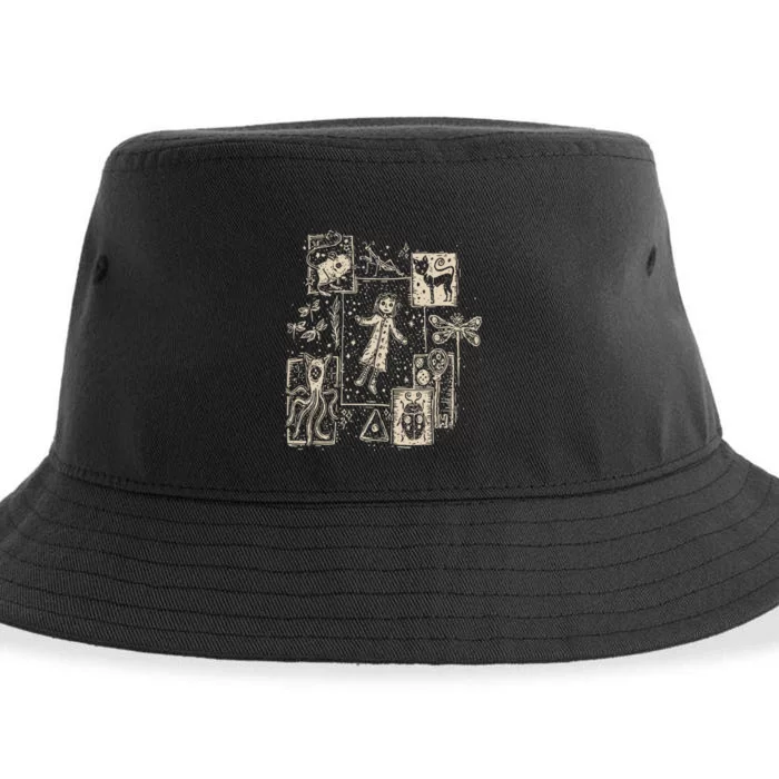 Horror Coraline Movie Sustainable Bucket Hat