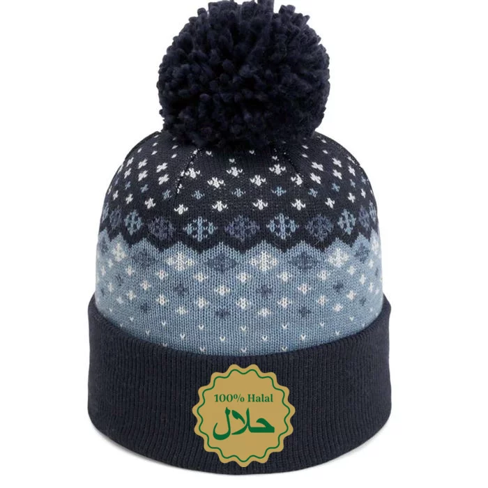 Halal Certified Muslim Logo The Baniff Cuffed Pom Beanie