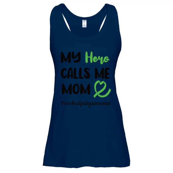 Hero Calls Me Mom Cerebral Palsy Warrior Mother Gift Ladies Essential Flowy Tank