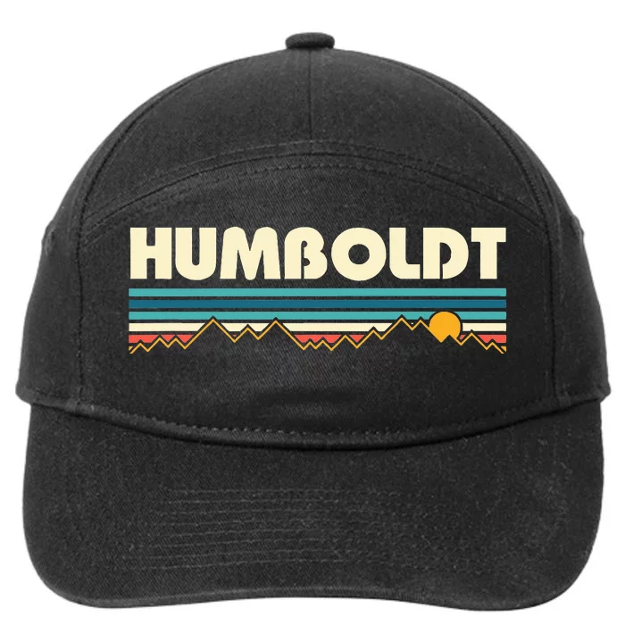 Humboldt California Mountain Retro 7-Panel Snapback Hat