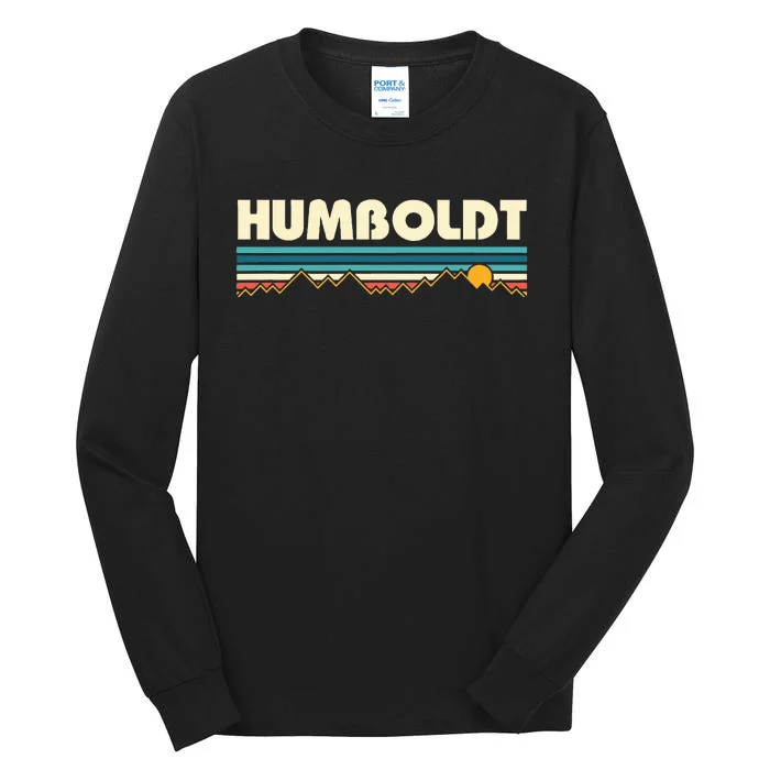 Humboldt California Mountain Retro Tall Long Sleeve T-Shirt