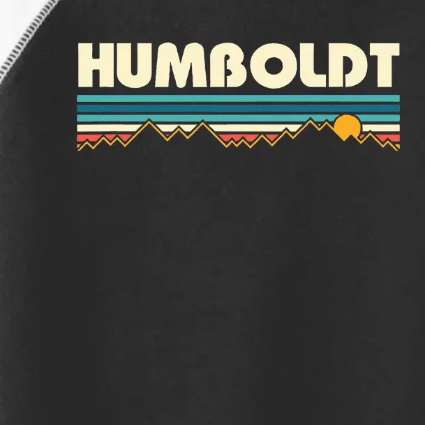 Humboldt California Mountain Retro Toddler Fine Jersey T-Shirt