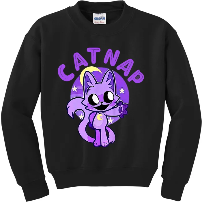 Hi Cats Nap Lover Funny Cat Kids Sweatshirt