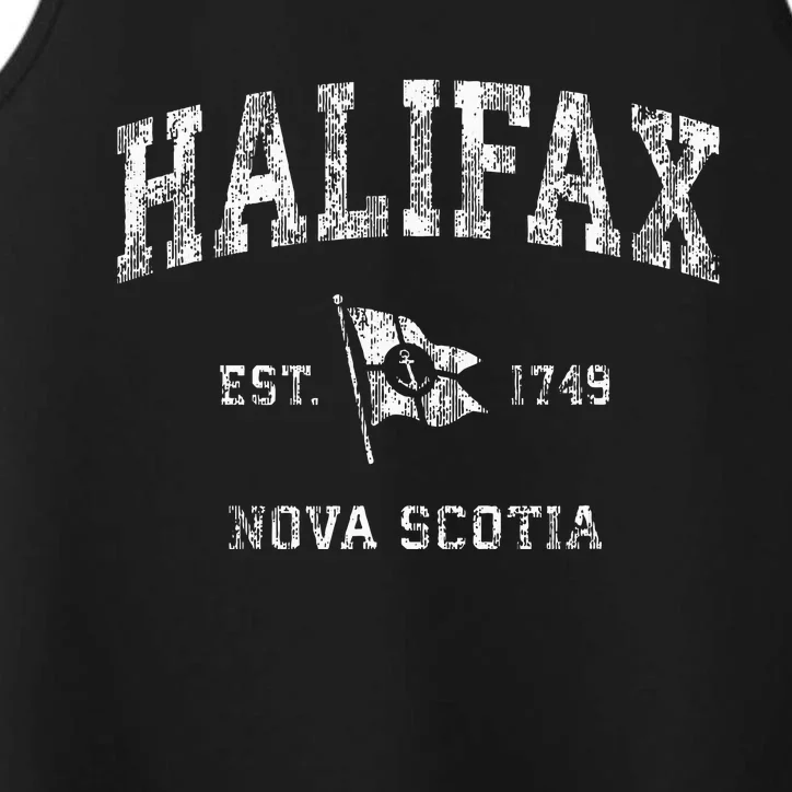 Halifax Canada Nautical Boat Anchor Flag Sports Performance Tank