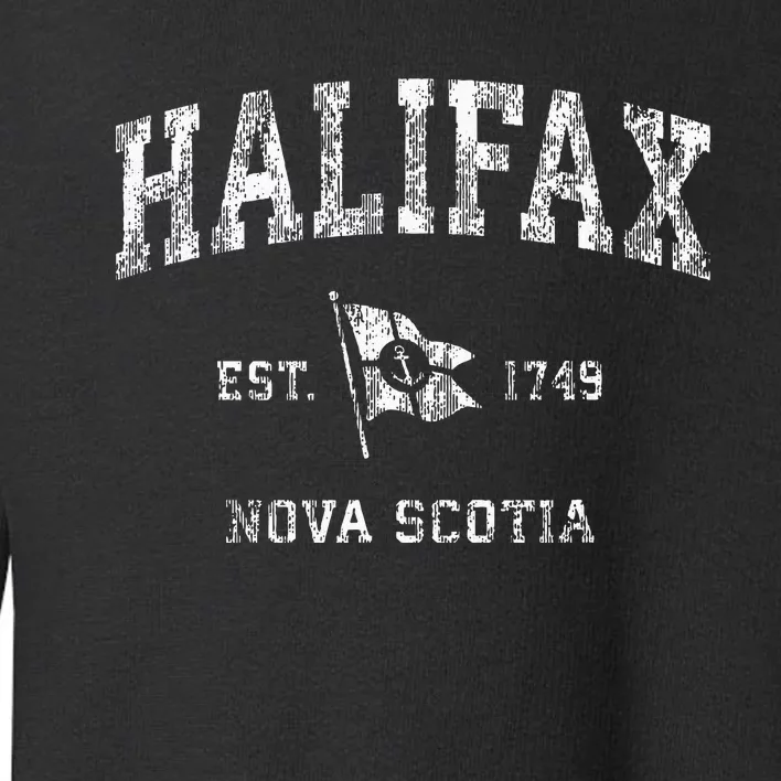 Halifax Canada Nautical Boat Anchor Flag Sports Toddler Sweatshirt