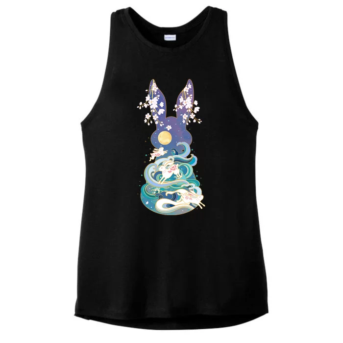 Happy Chinese New Year Year Of The Rabbit Ladies Tri-Blend Wicking Tank