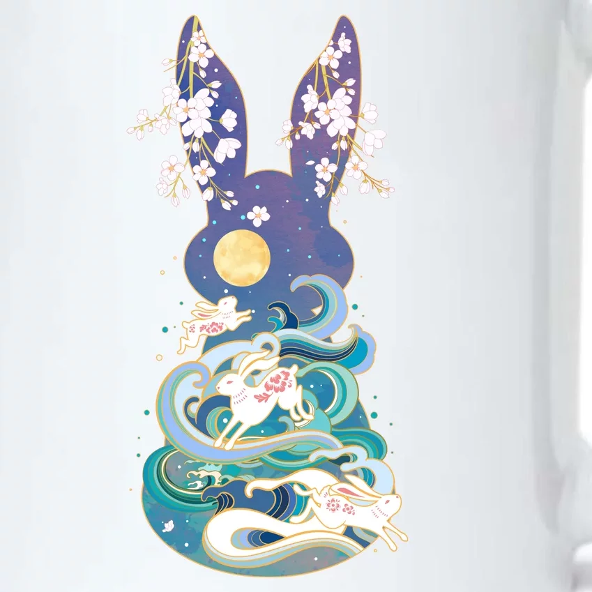 Happy Chinese New Year Year Of The Rabbit Black Color Changing Mug